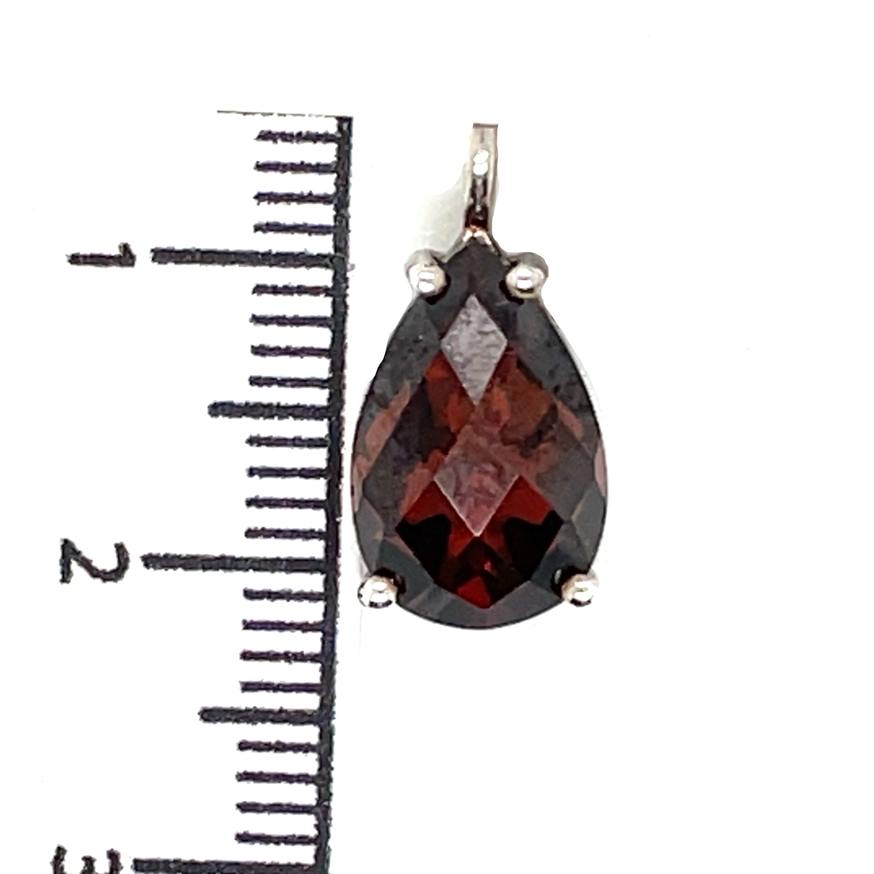 Thomas Sabo Silver Brown CZ Tear Drop Pendant