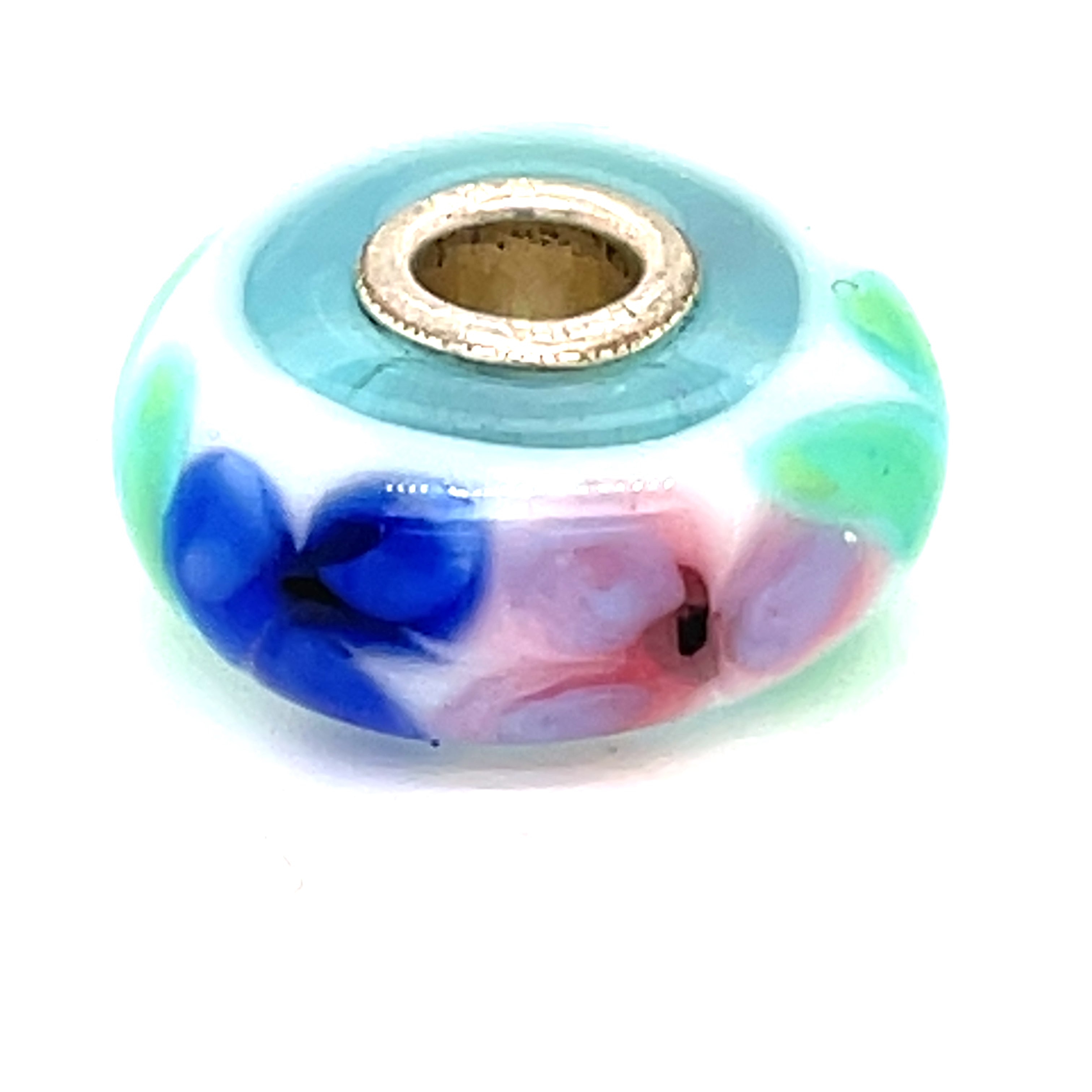 Trollbead French Anemone Glass Bead