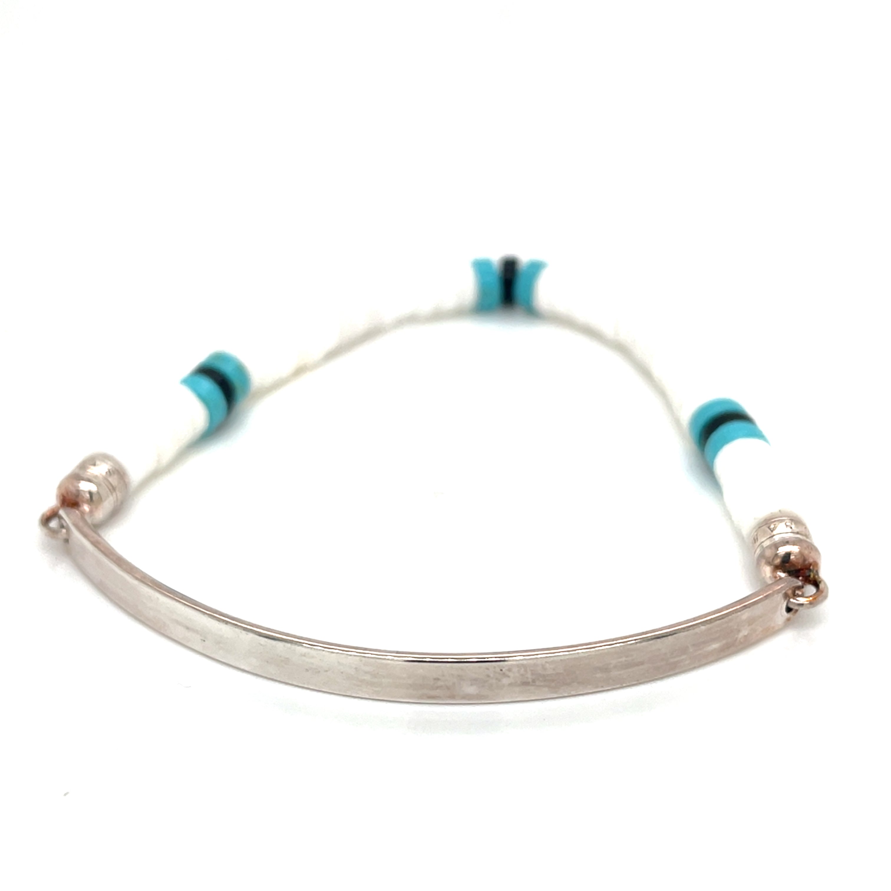 Thomas Sabo Love Bridge Silver Agate Obsidian Turquoise Ethno Bracelet