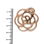 Thomas Sabo Silver Rose Gold Plated Flower Pendant