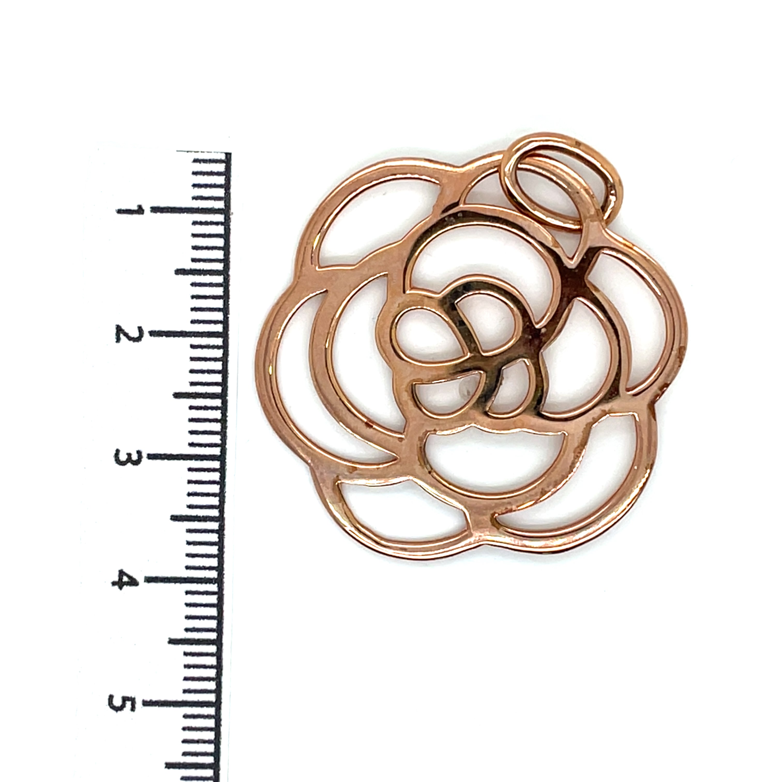 Thomas Sabo Silver Rose Gold Plated Flower Pendant