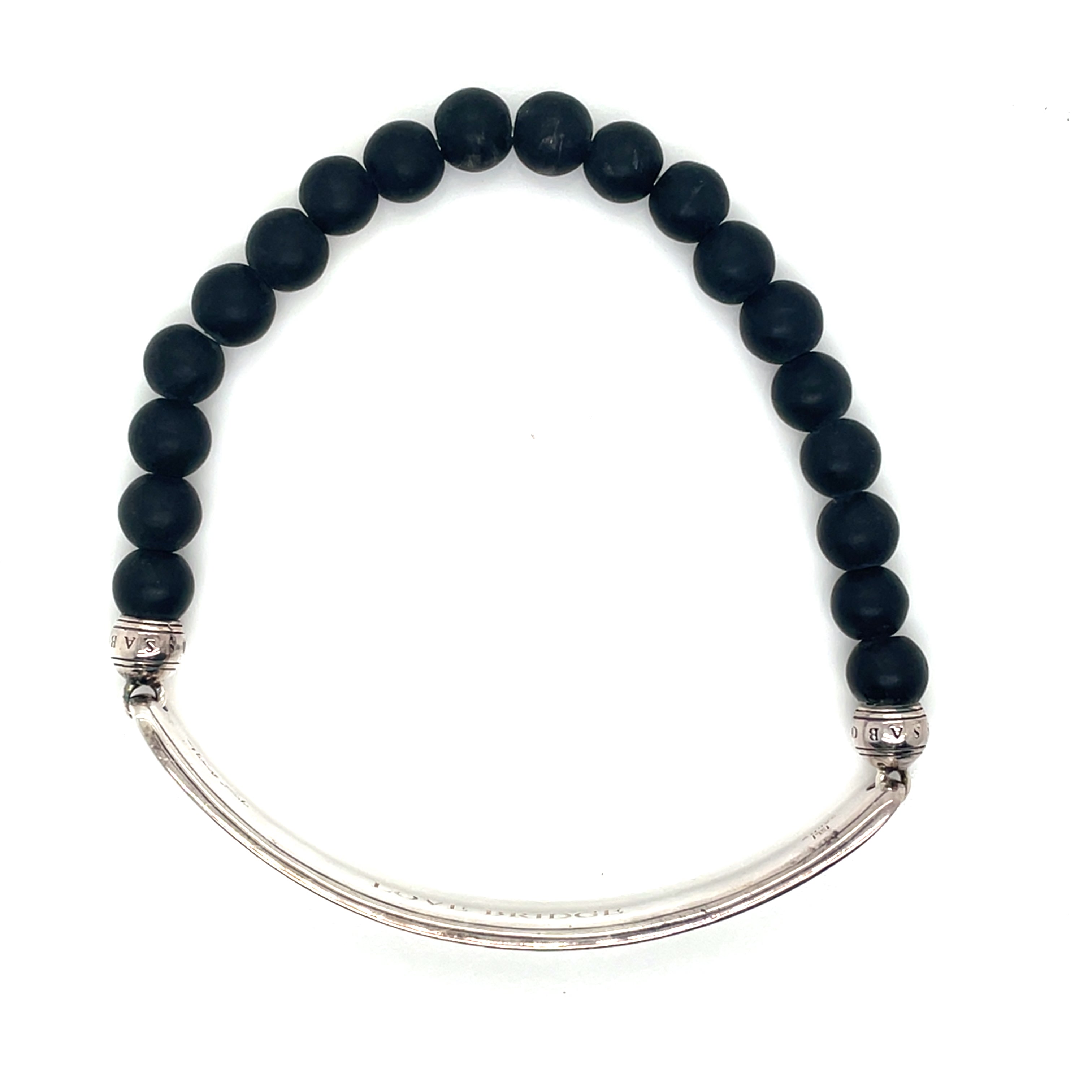 Thomas Sabo Black Obsidian and Black CZ Bracelet