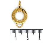 Thomas Sabo Silver Yellow Gold Plated Club Carrier Charm