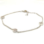 Thomas Sabo Silver Multi Cubic Zirconia Disc Bracelet