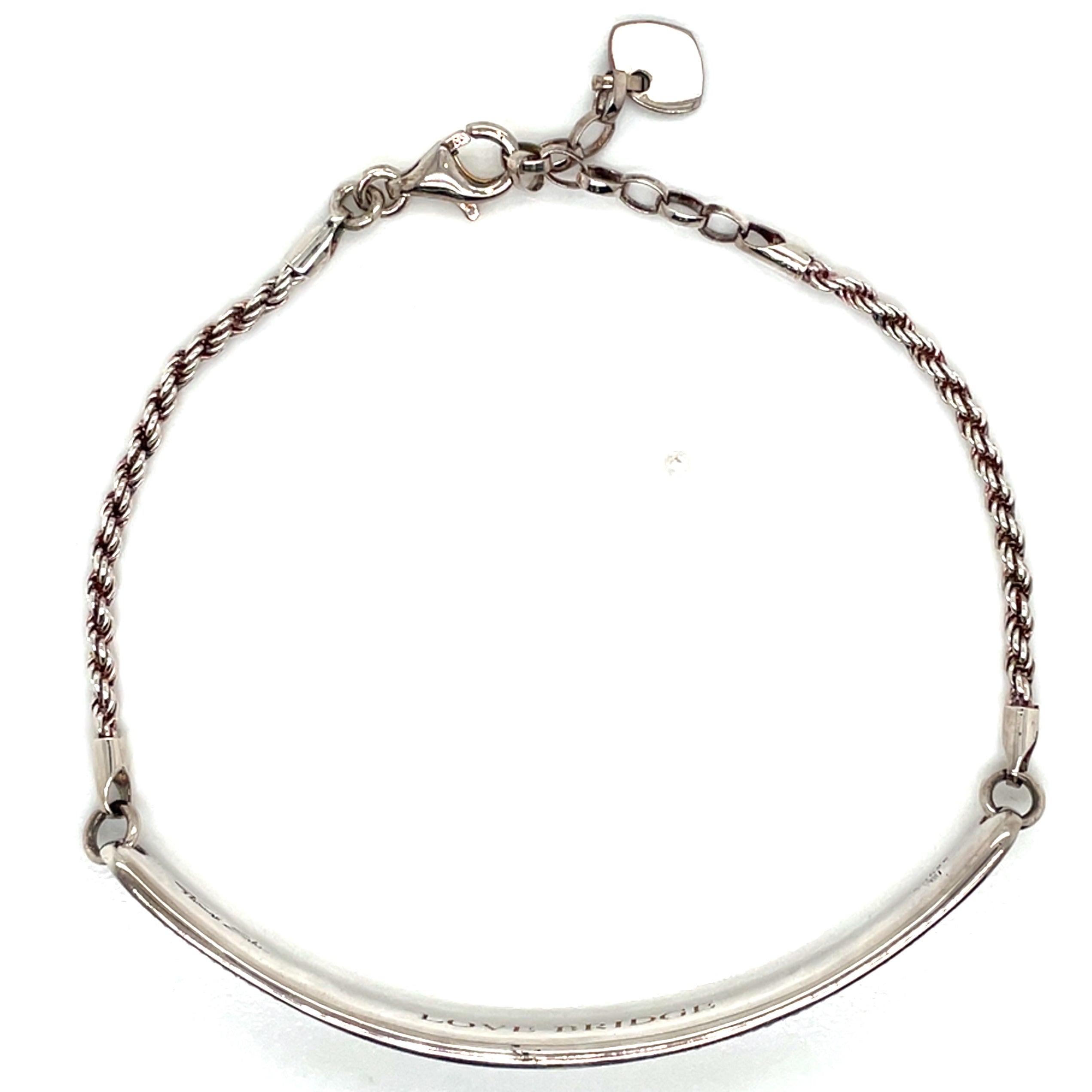 Thomas Sabo Silver White CZ Love Bridge Bracelet