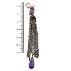 Thomas Sabo Sterling Silver Purple Tassel Marcasite Pendant