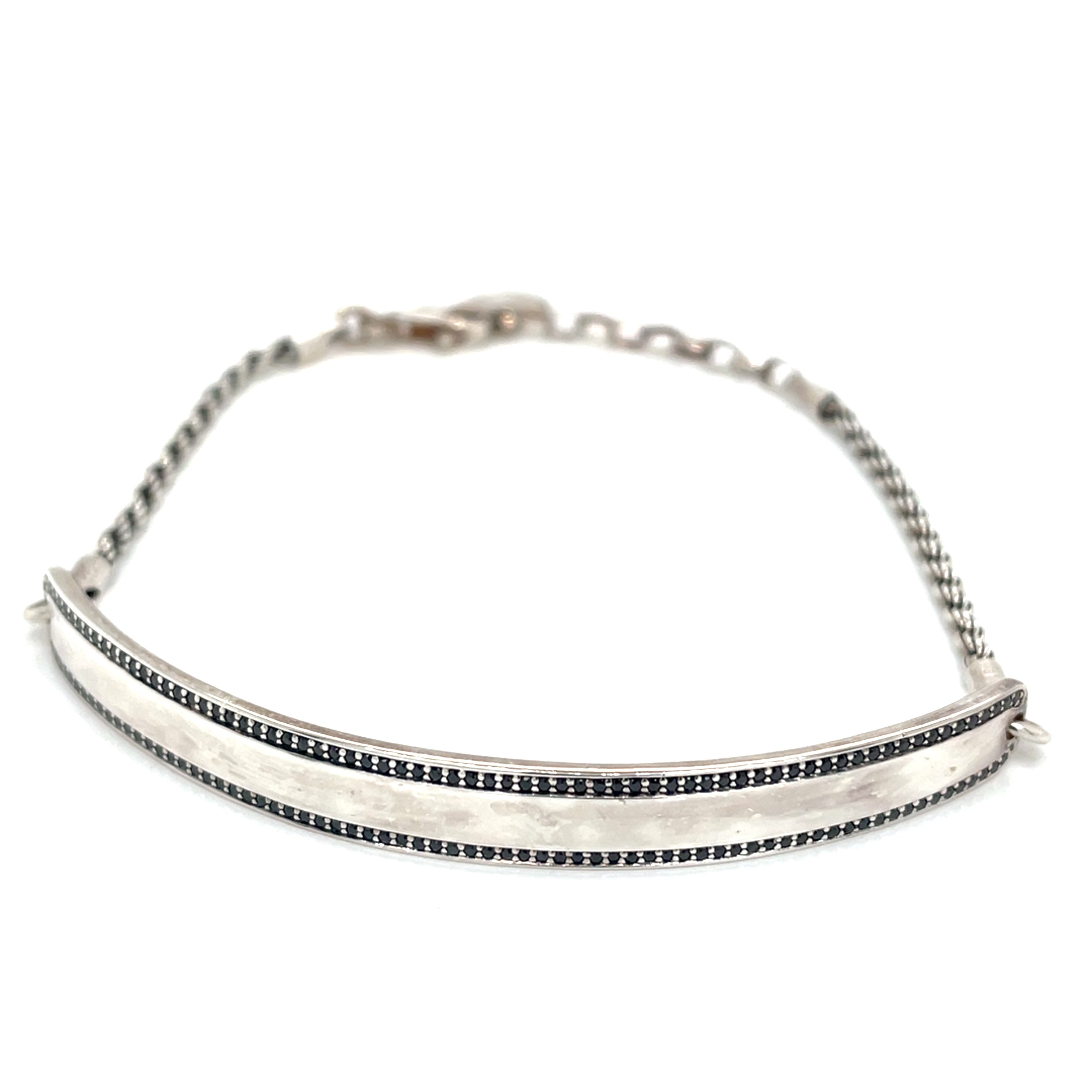 Thomas Sabo Love Bridge Sterling Silver Black Zirconia Bracelet