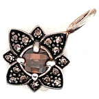 Thomas Sabo Brown CZ Marcasite Flower Pendant