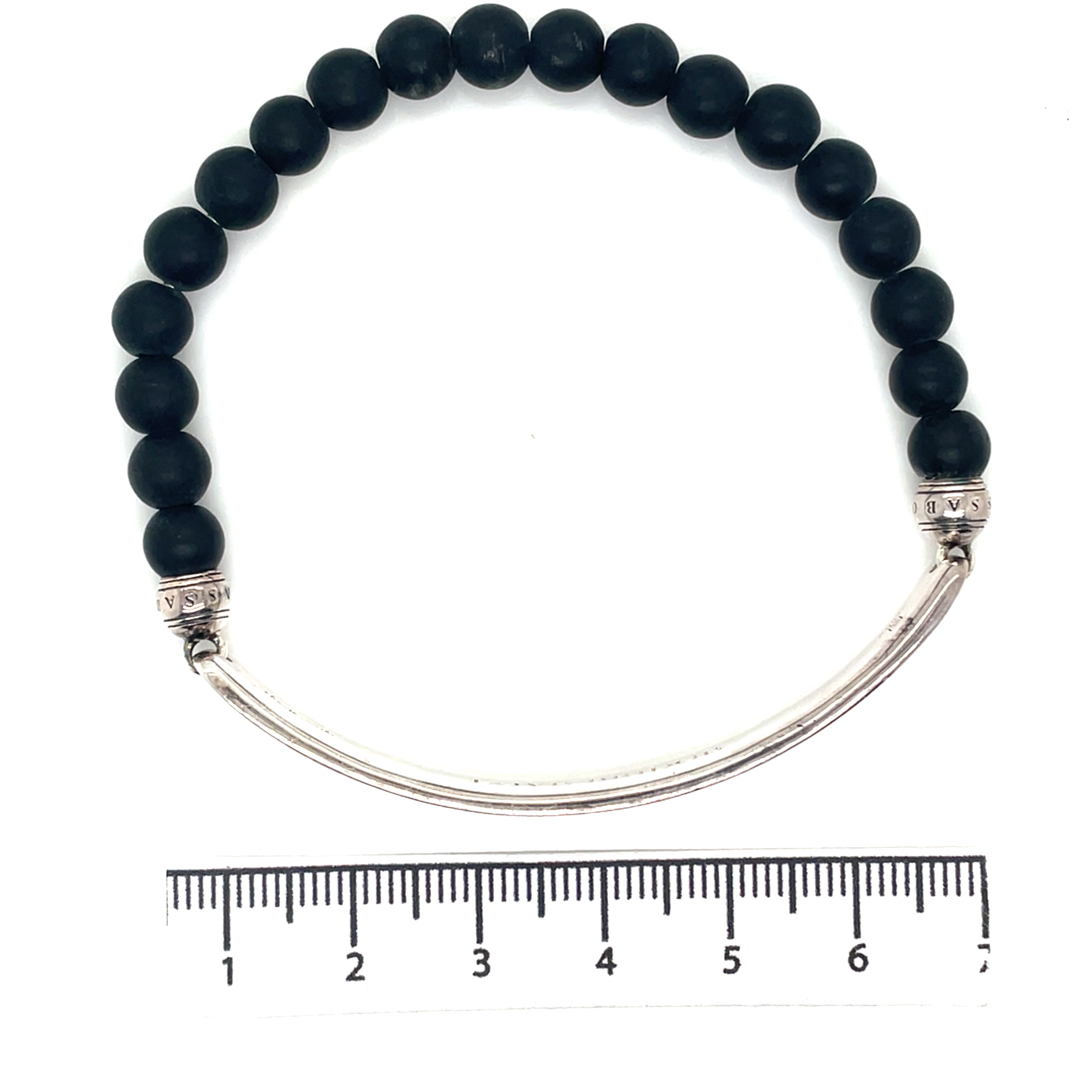 Thomas Sabo Black Obsidian and Black CZ Bracelet