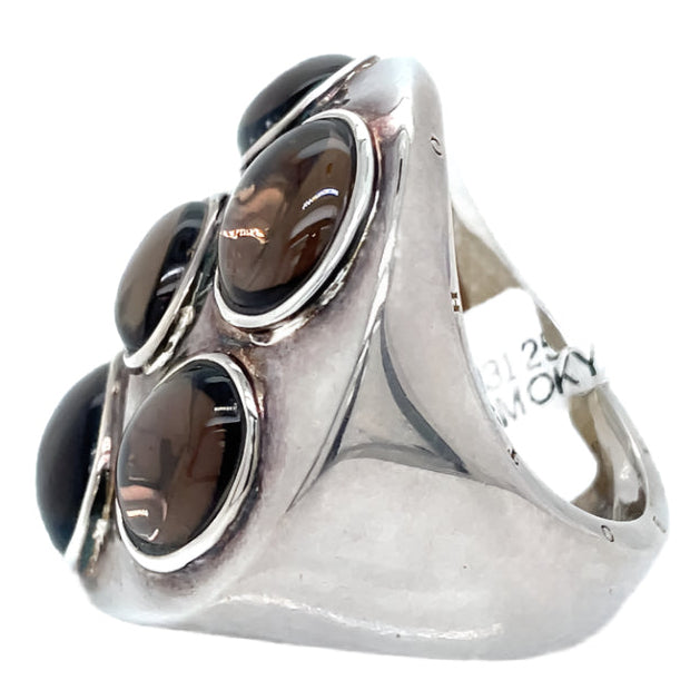 Thomas Sabo Sterling Silver Smoky Quartz Ring (edit photos)