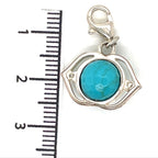 Thomas Sabo Turquoise and Cubic Zirconia Lotus Charm