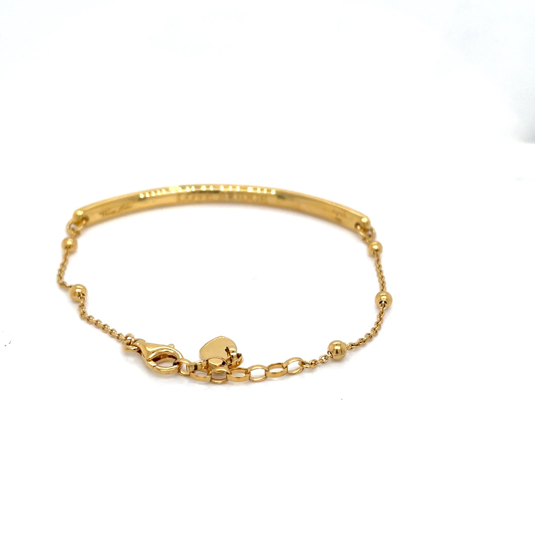 Thomas Sabo Love Bridge Yellow Gold Plated Dots Bracelet