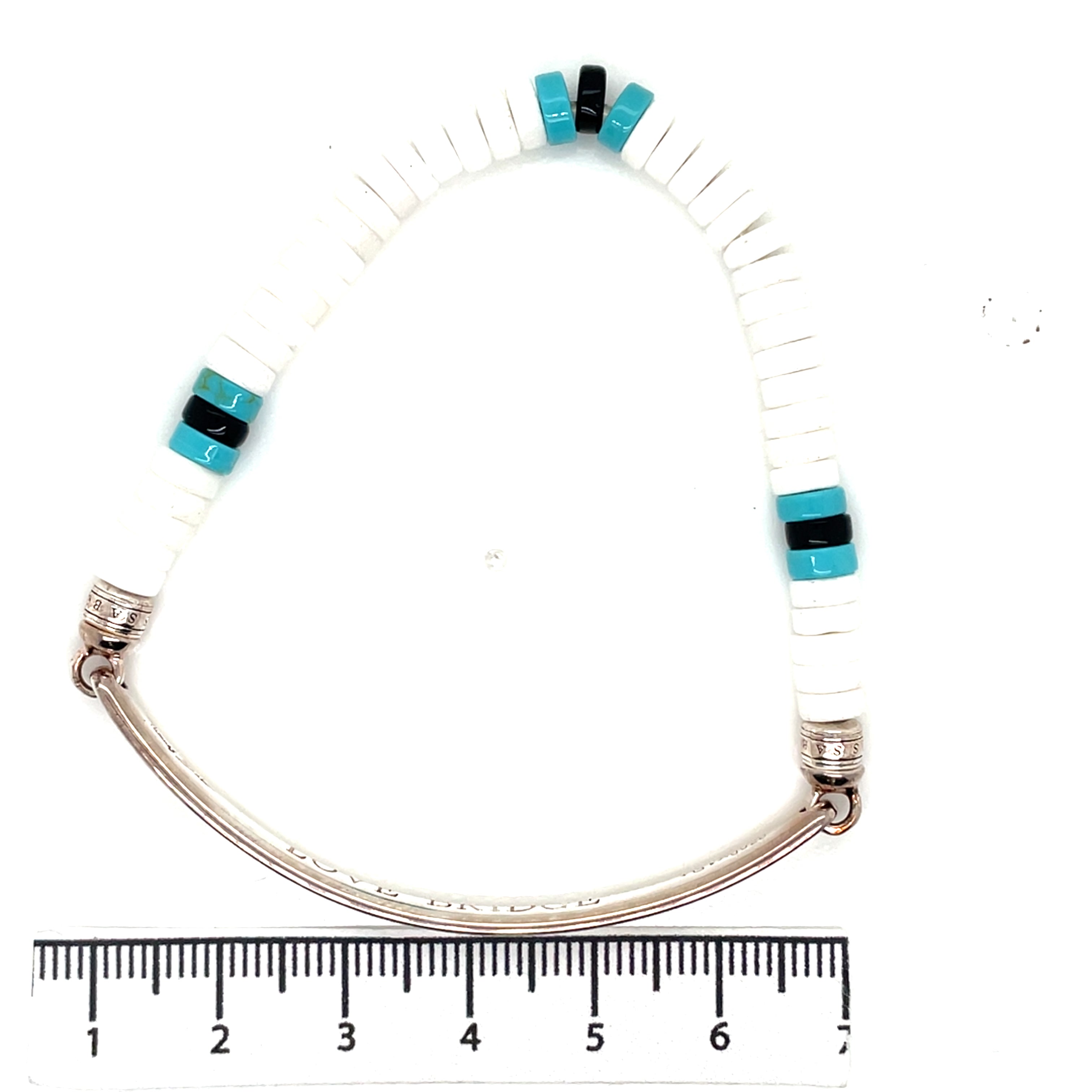 Thomas Sabo Love Bridge Silver Agate Obsidian Turquoise Ethno Bracelet