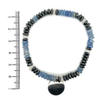 Thomas Sabo Dumortierite, White Jade and Hematite Bracelet