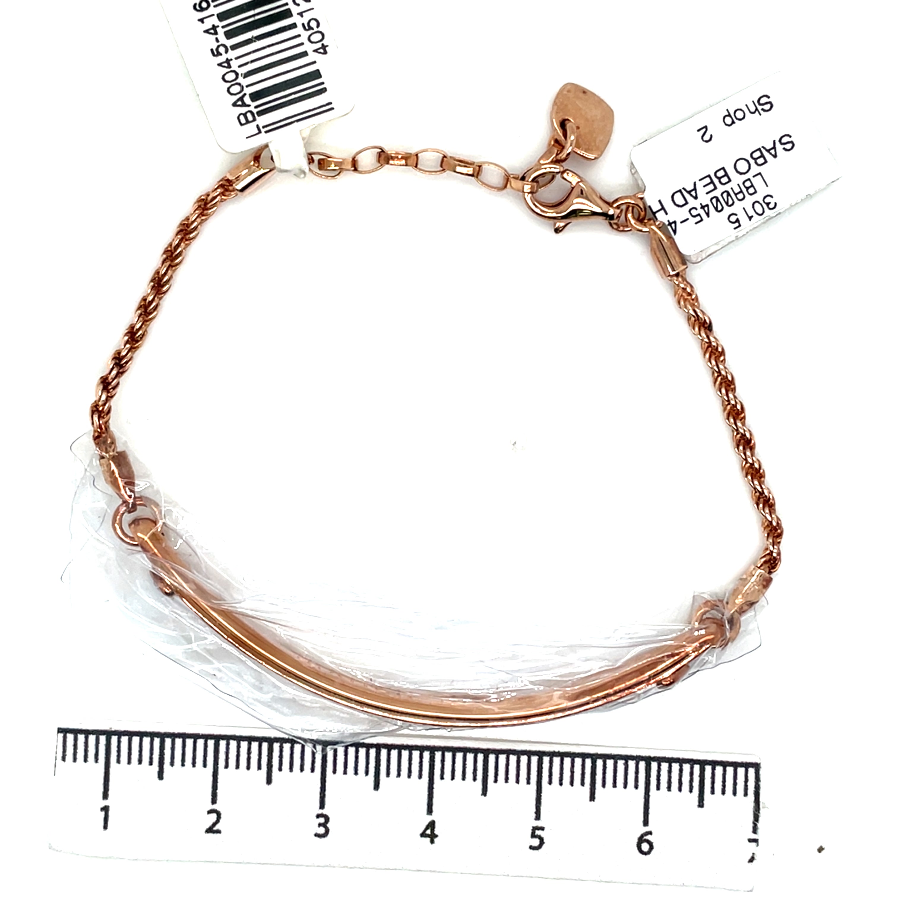 Thomas Sabo Rose Plated Heart CZ ID Bracelet