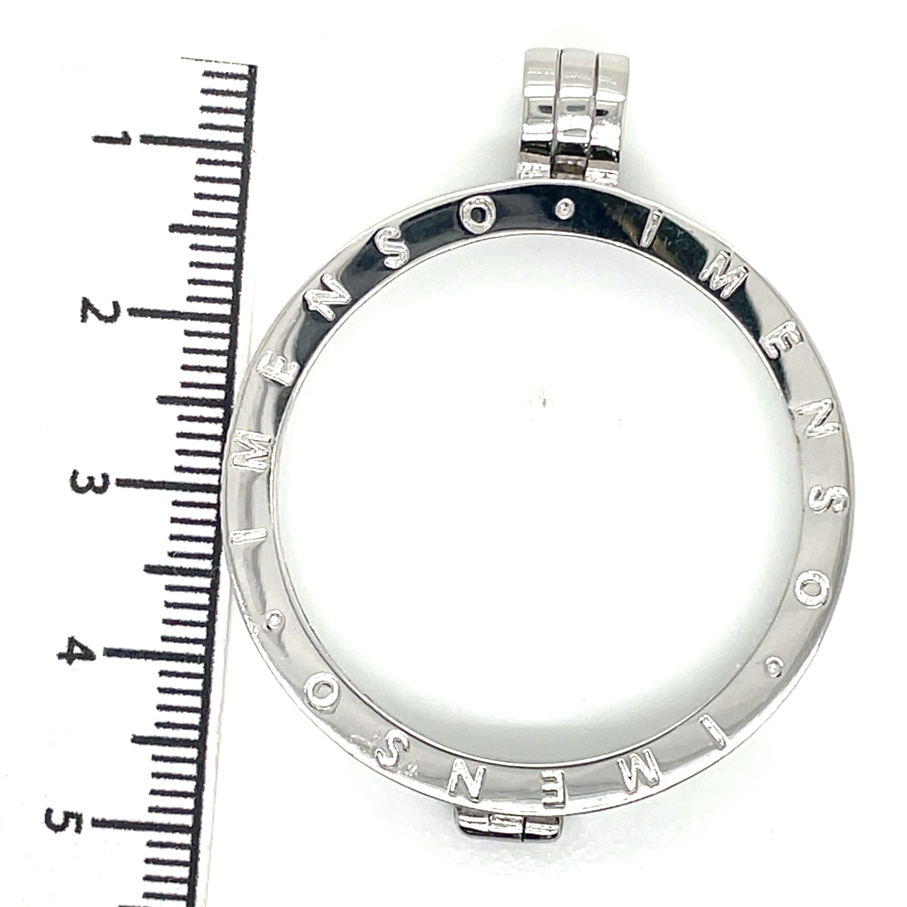 My iMenso Sterling Silver Plain Medallion