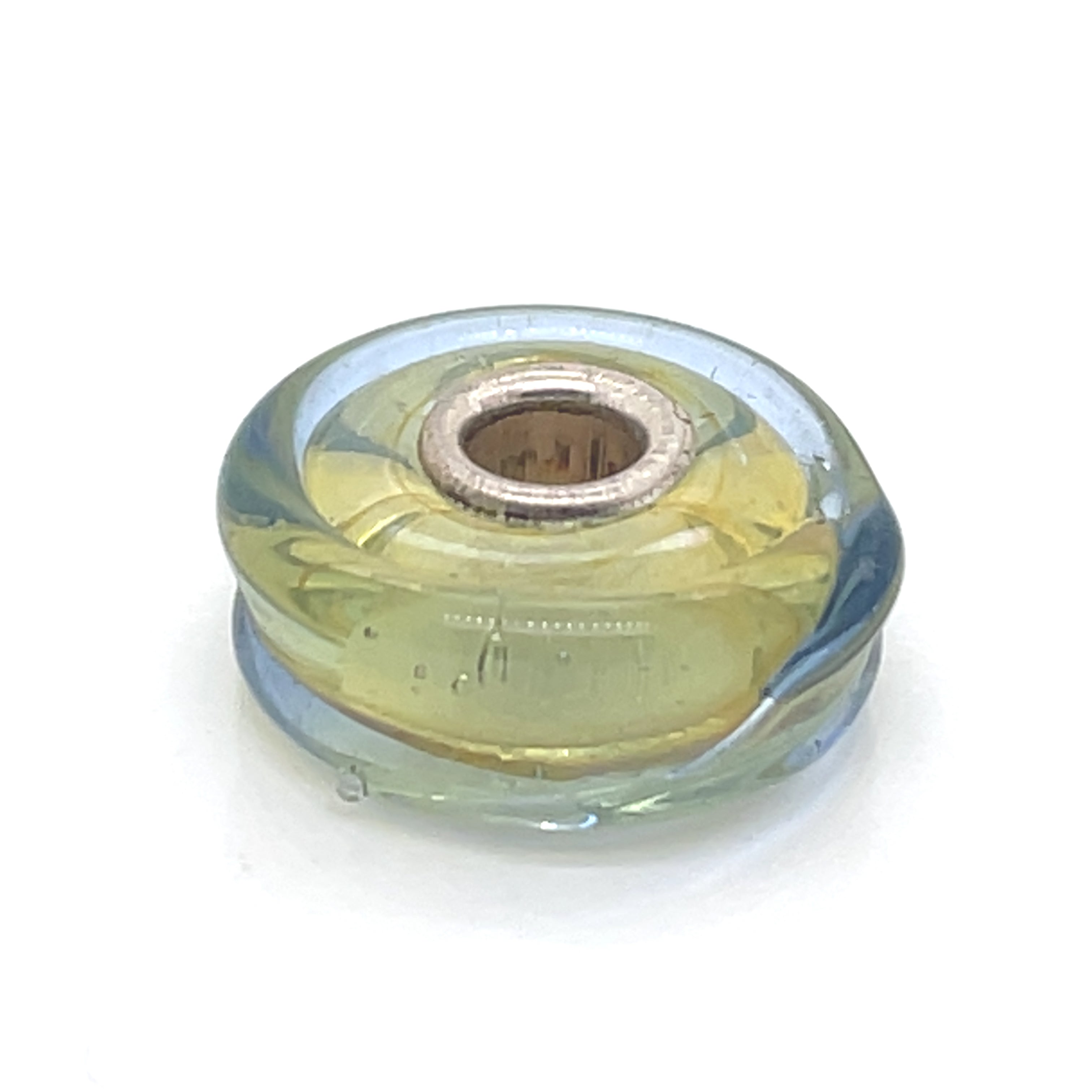 Trollbead Silver Honey Dawn Glass Bead