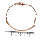 Thomas Sabo Rose Gold Plated Love Bridge Cubic Zirconia Dot Bracelet