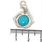 Thomas Sabo Turquoise and Cubic Zirconia Lotus Charm