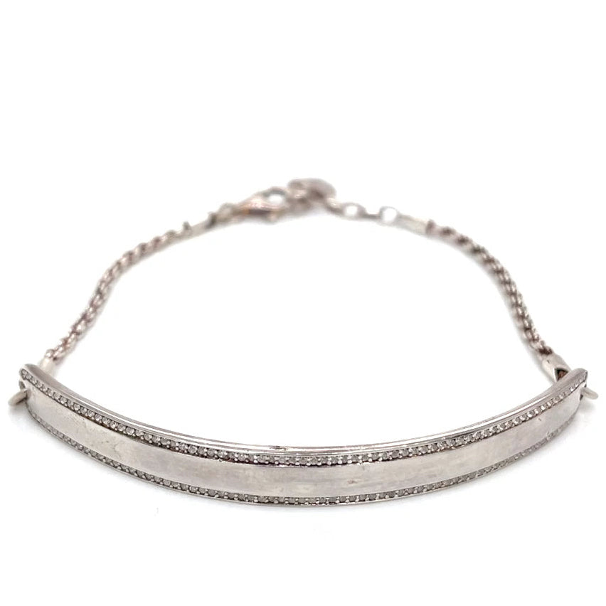 Thomas Sabo Silver White CZ Love Bridge Bracelet