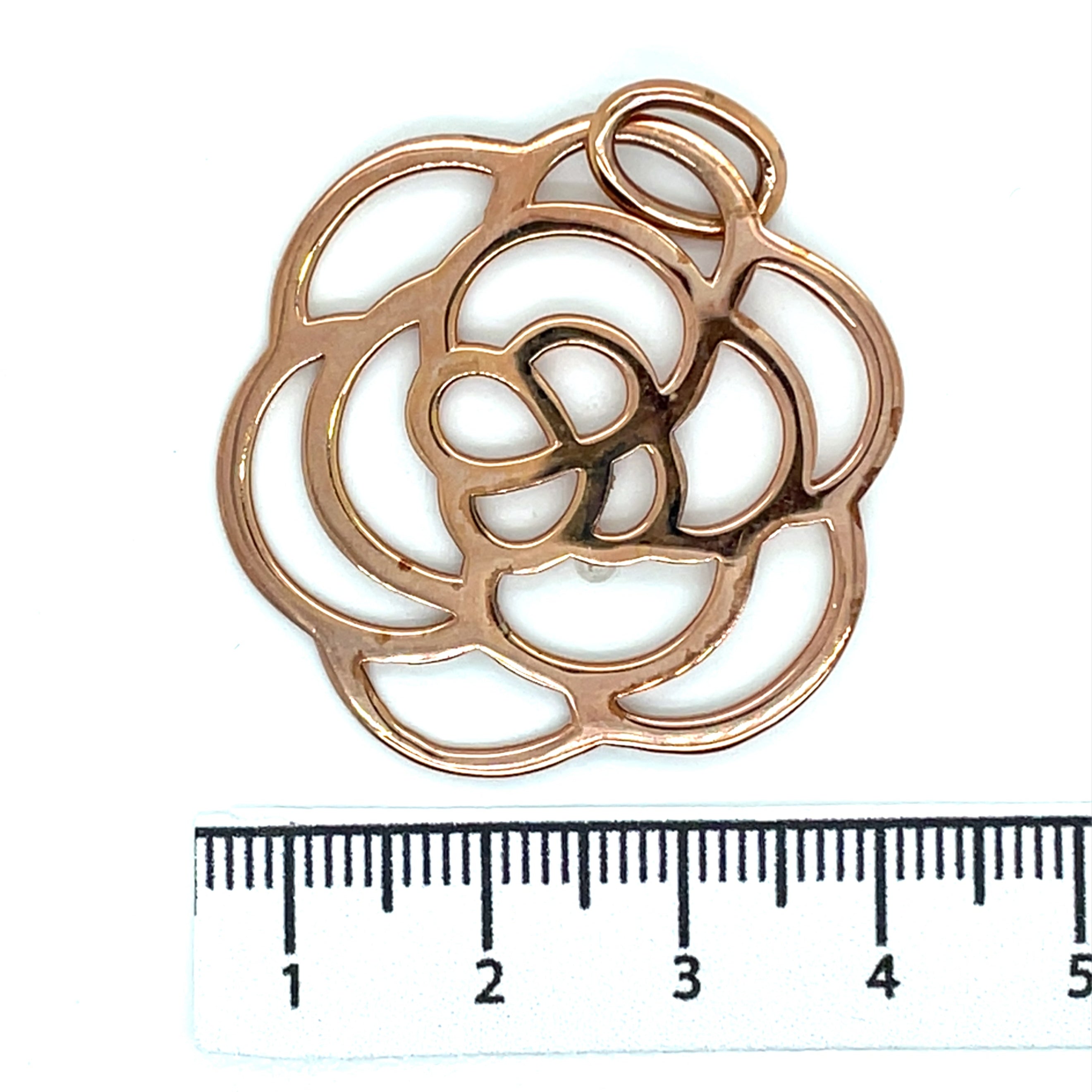 Thomas Sabo Silver Rose Gold Plated Flower Pendant