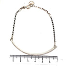 Thomas Sabo Love Bridge Sterling Silver Black Zirconia Bracelet