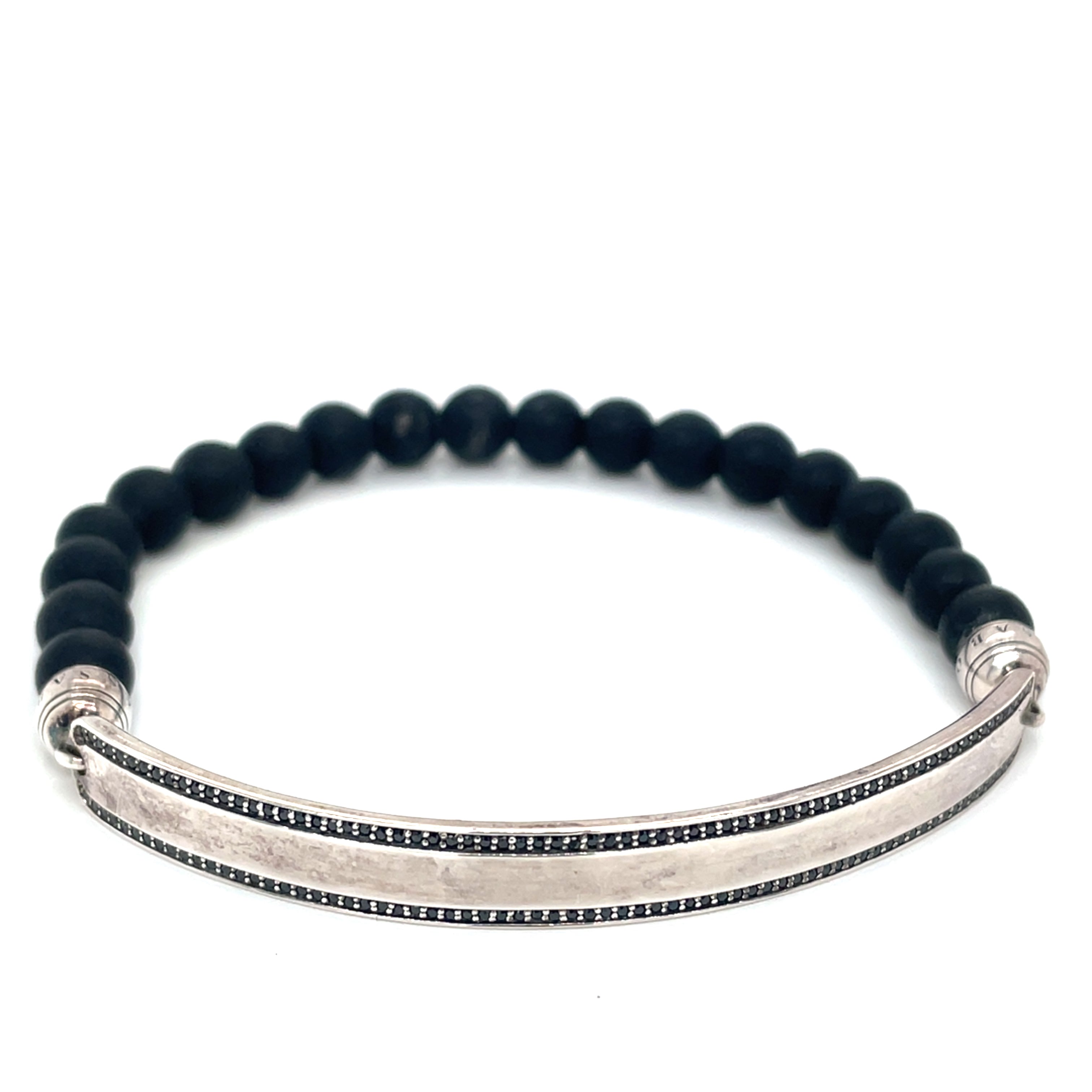 Thomas Sabo Black Obsidian and Black CZ Bracelet
