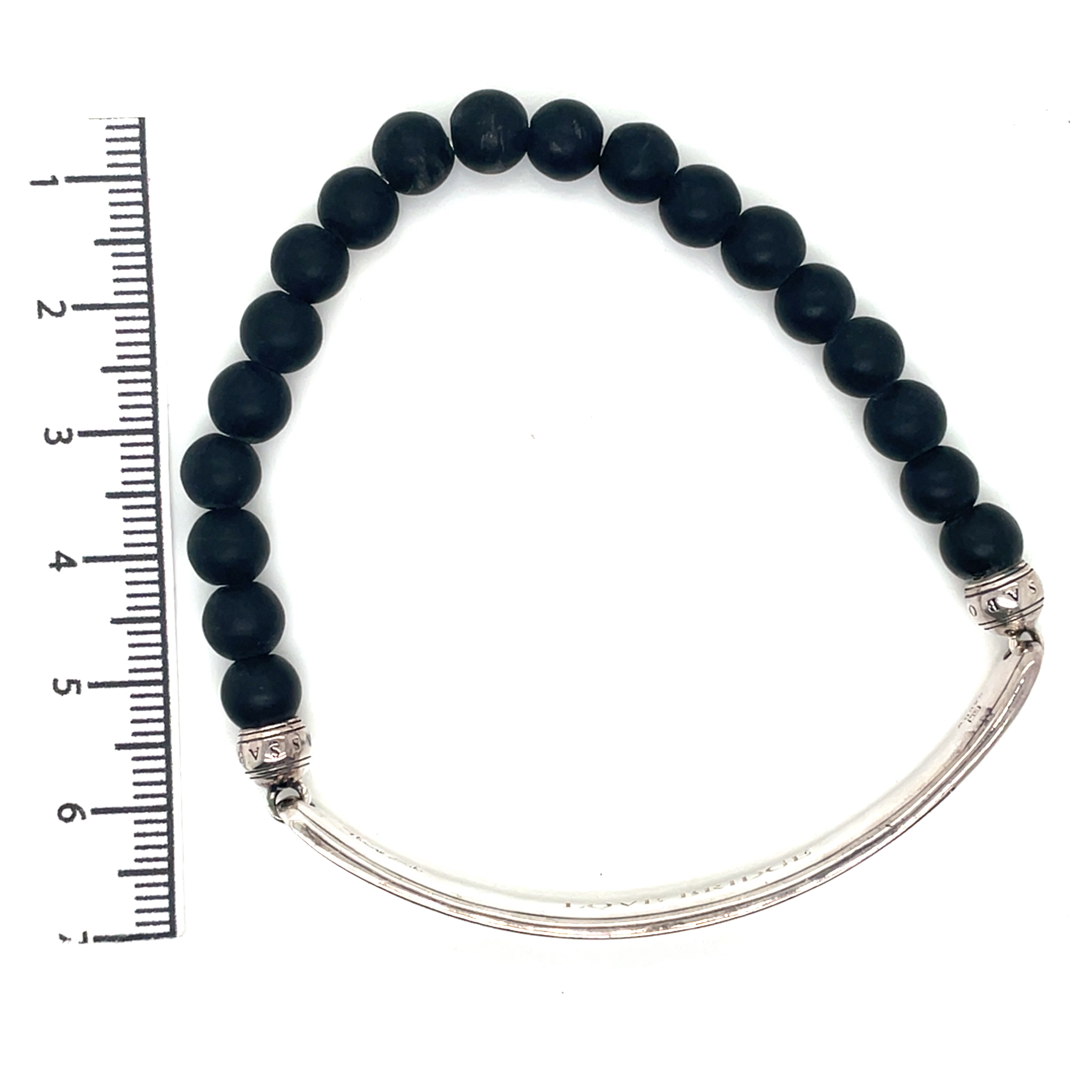 Thomas Sabo Black Obsidian and Black CZ Bracelet