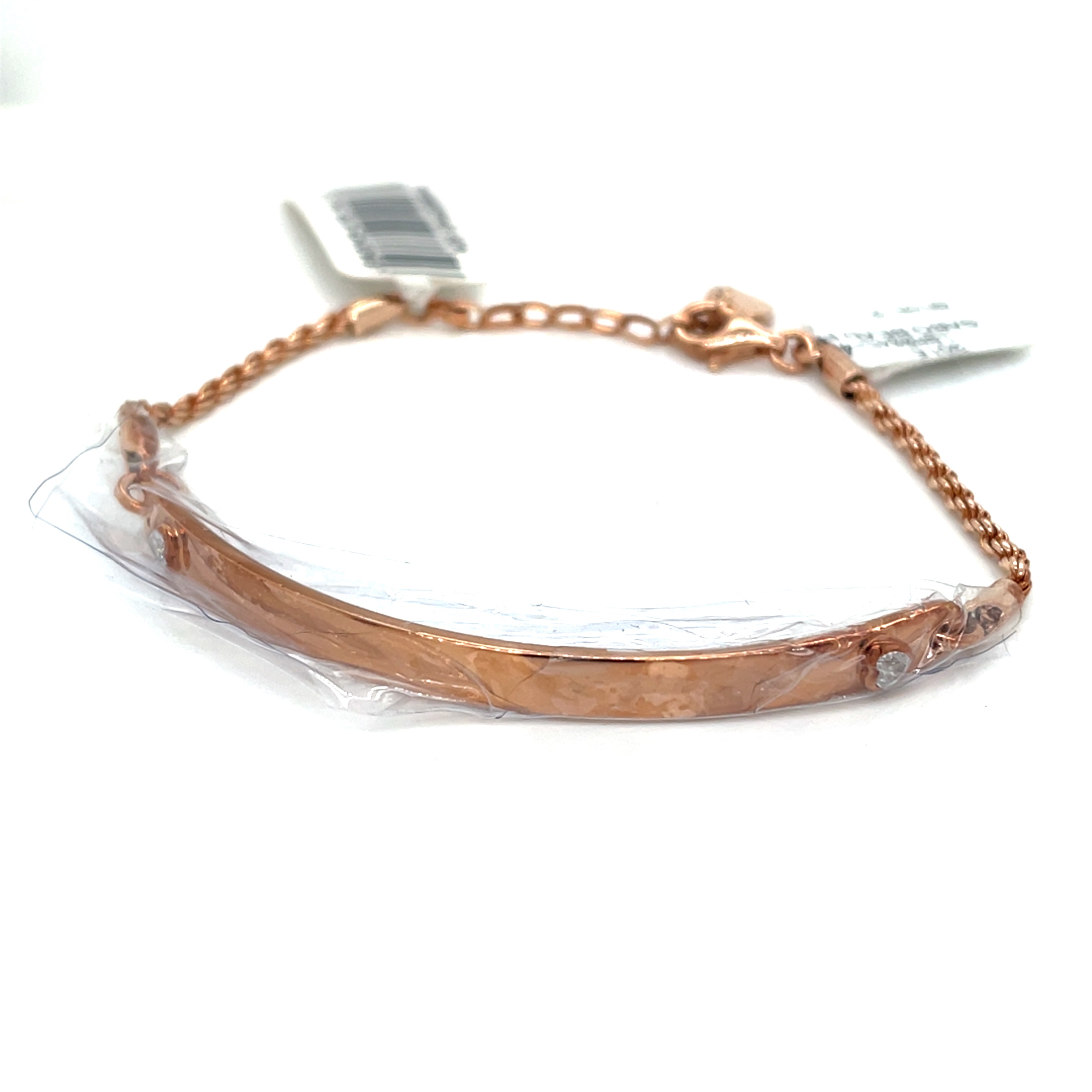 Thomas Sabo Rose Plated Heart CZ ID Bracelet