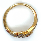 Thomas Sabo Gold Plated Cubic Zirconia Ring