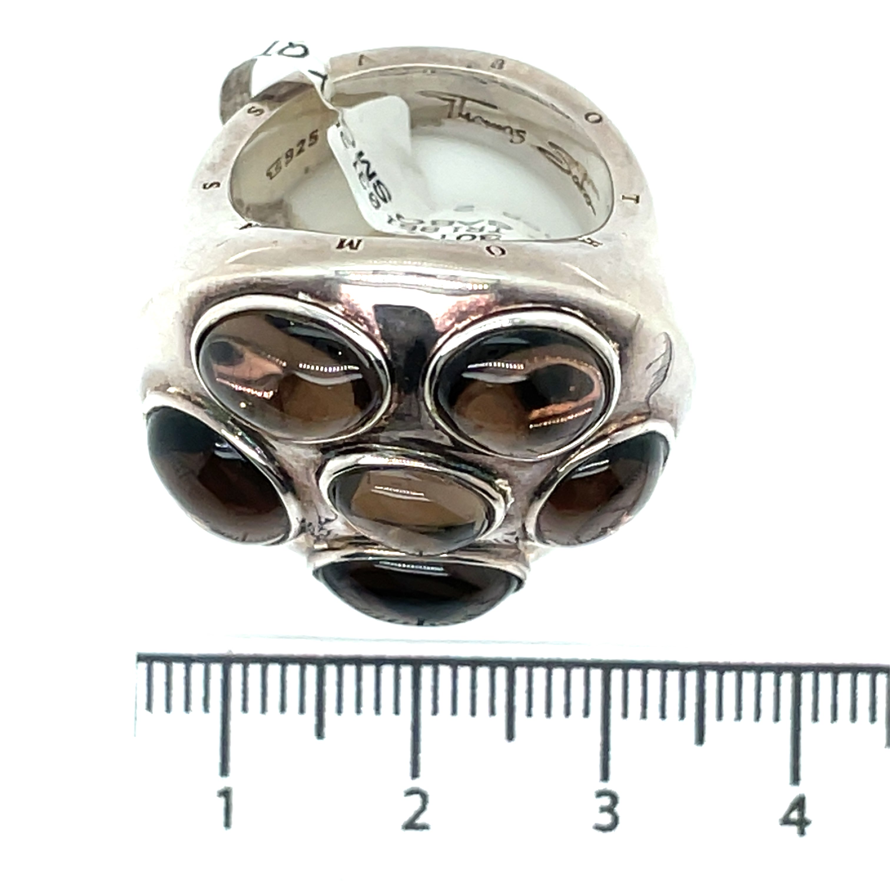 Thomas Sabo Sterling Silver Smoky Quartz Ring (edit photos)