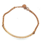 Thomas Sabo Sterling Silver Love Bridge Rose Gold Plated Bracelet