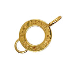 Thomas Sabo Silver Yellow Gold Plated Club Carrier Charm