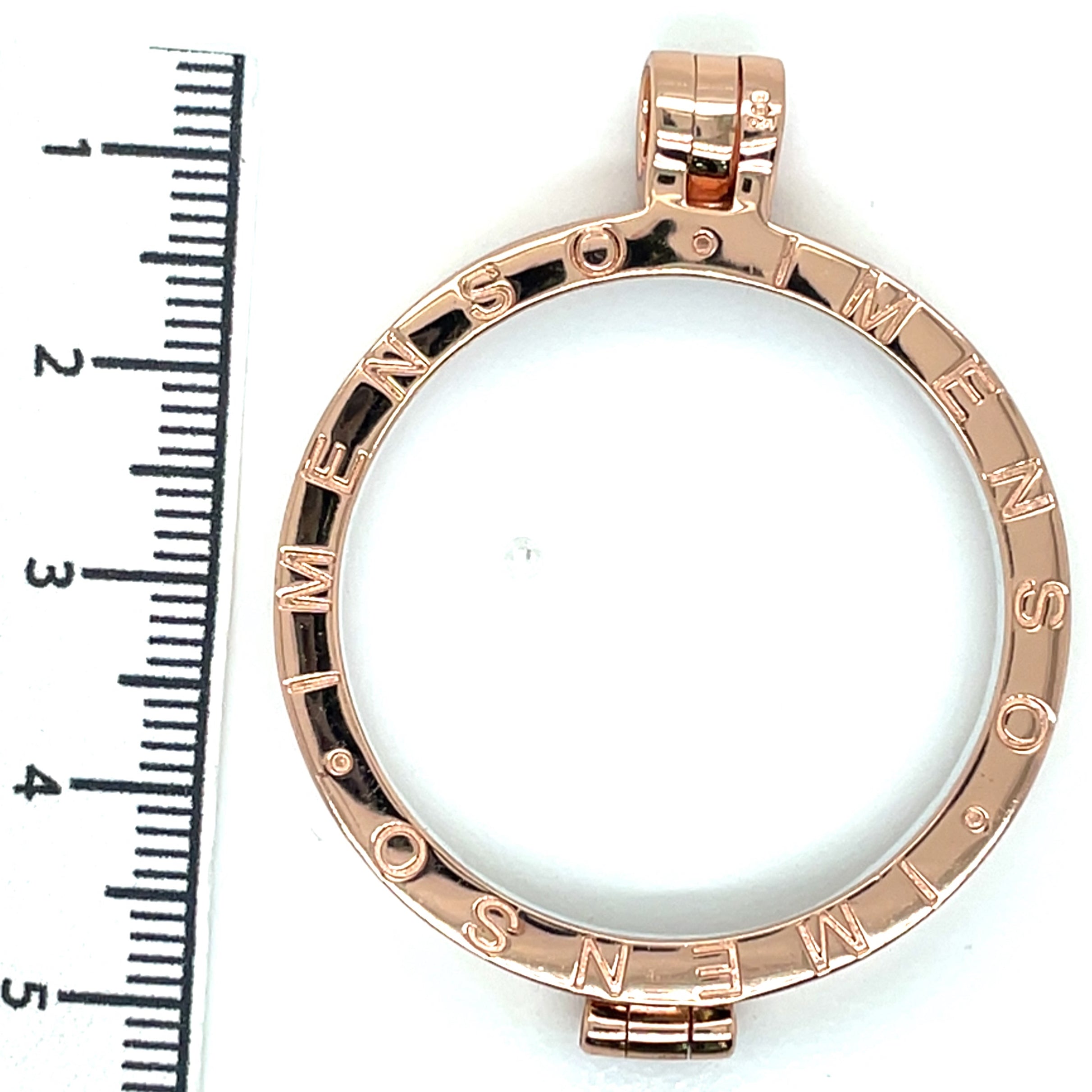My iMenso Rose Gold Plated Plain Medallion