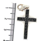 Thomas Sabo Black Cubic Zirconia Silver Cross Pendant
