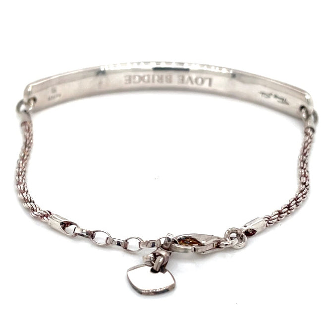 Thomas Sabo Silver White CZ Love Bridge Bracelet