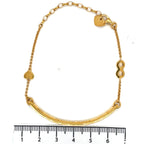 Thomas Sabo Infinity Heart Gold Plated Love Bridge Bracelet