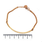 Thomas Sabo Sterling Silver Love Bridge Rose Gold Plated Bracelet