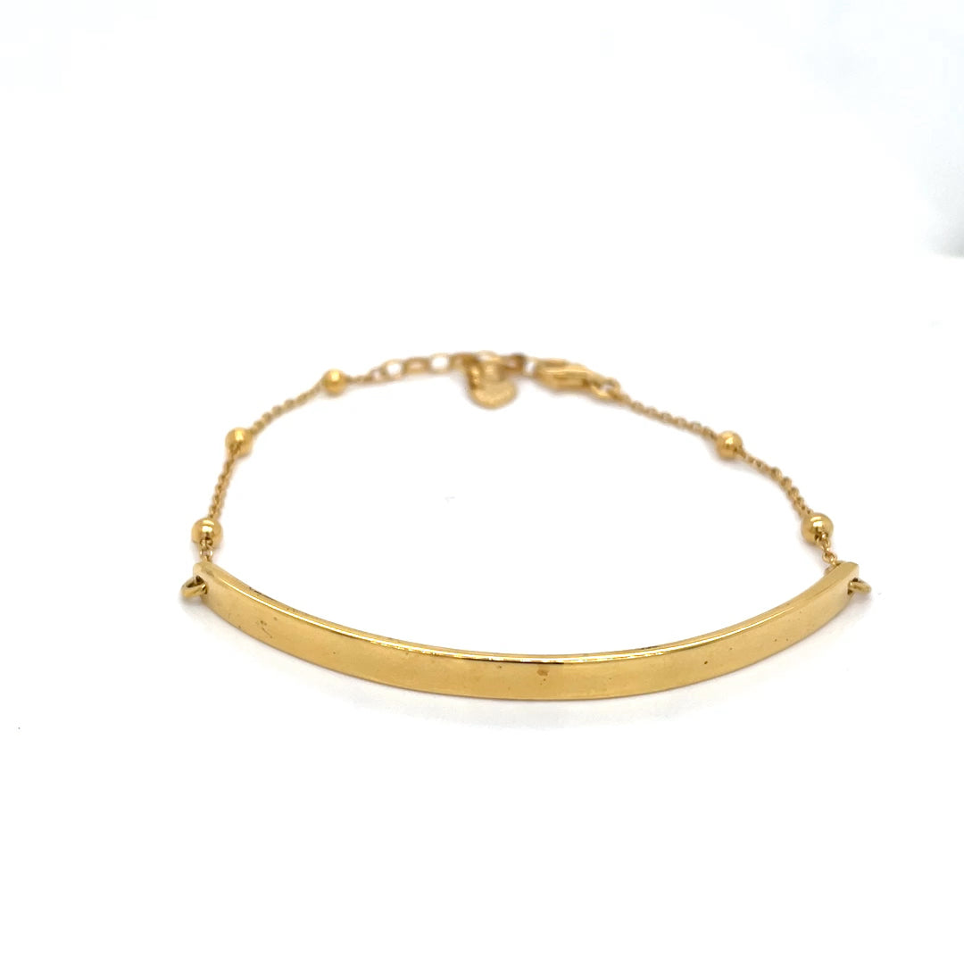 Thomas Sabo Love Bridge Yellow Gold Plated Dots Bracelet