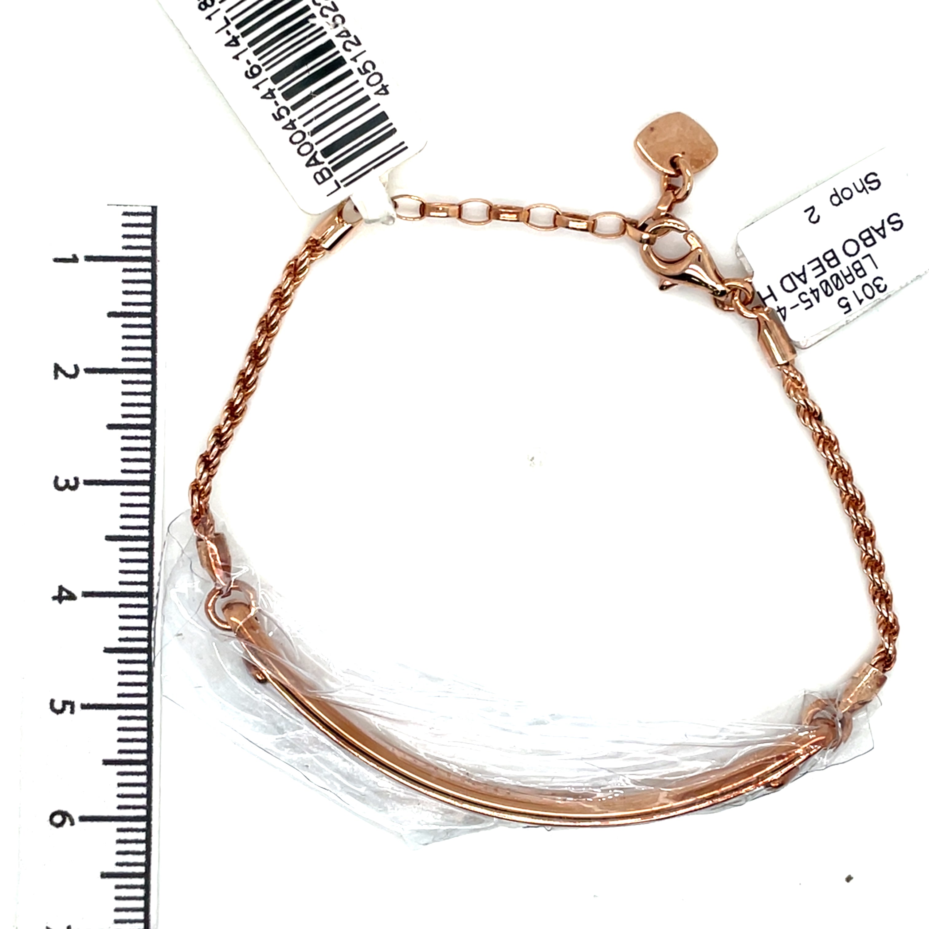 Thomas Sabo Rose Plated Heart CZ ID Bracelet