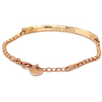 Thomas Sabo Sterling Silver Love Bridge Rose Gold Plated Bracelet