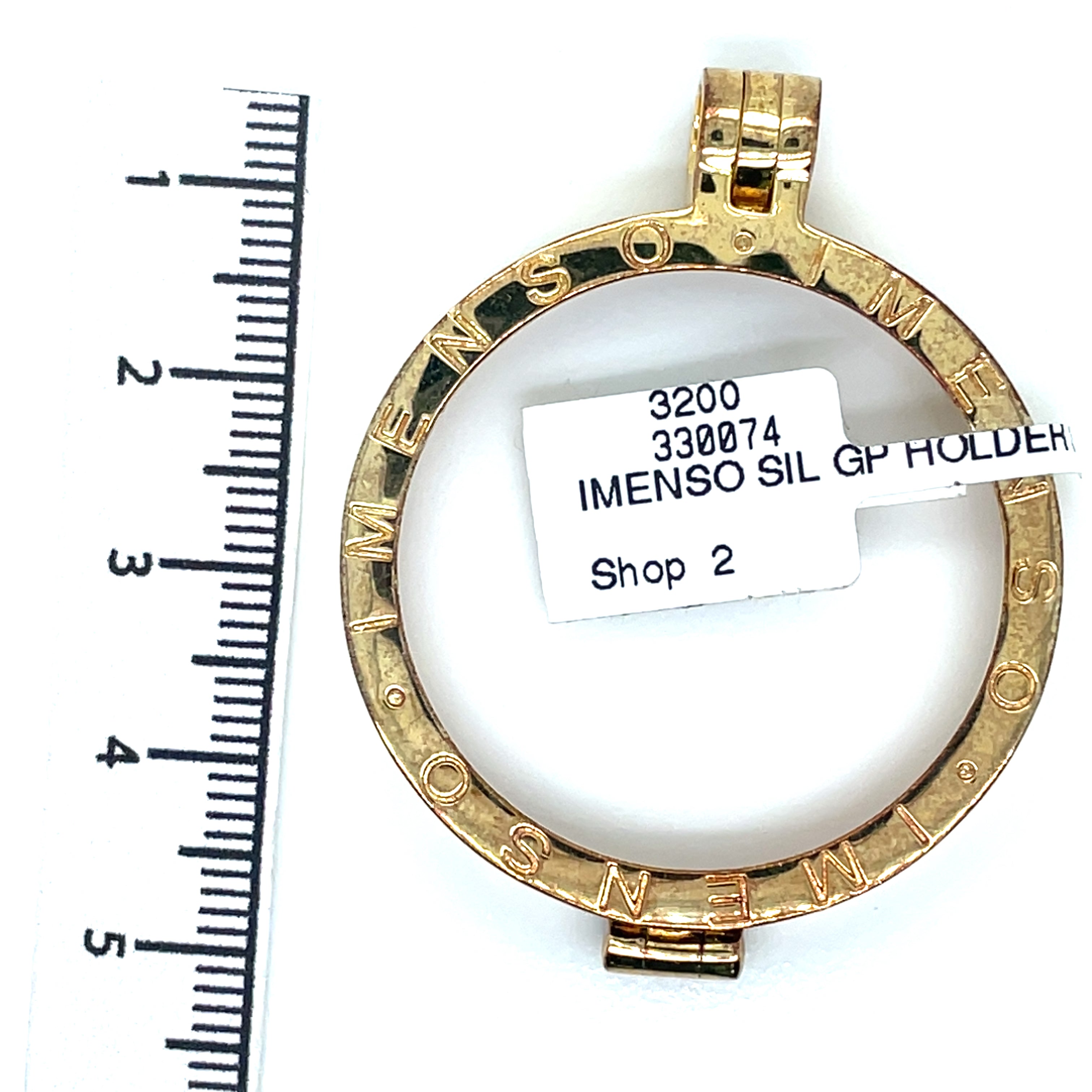 My iMenso Gold-Plated Plain Medallion