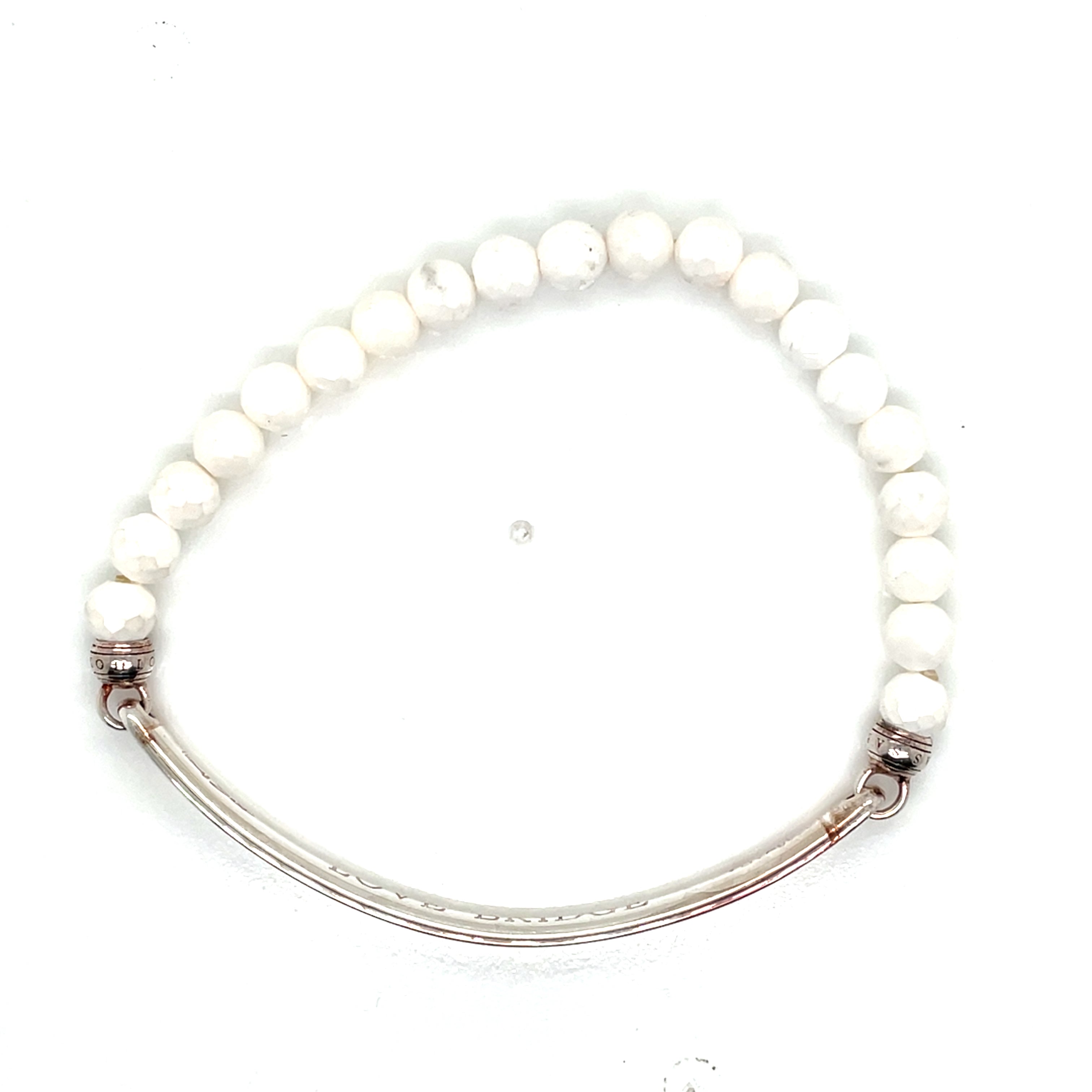 Thomas Sabo Bracelet Love Bridge White Agate Silver Bracelet