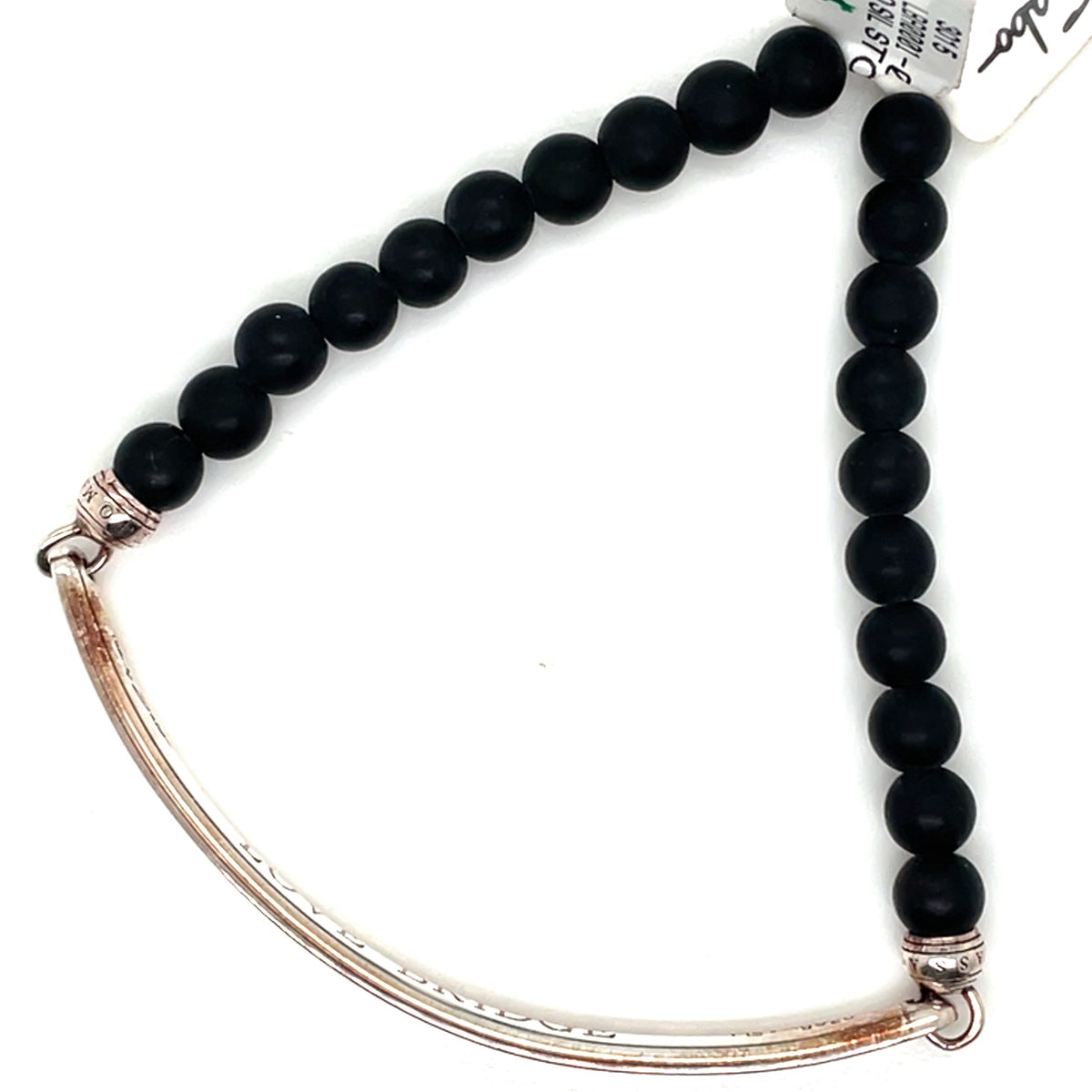 Thomas Sabo Black Bead ‘Love Bridge’ Silver Bracelet