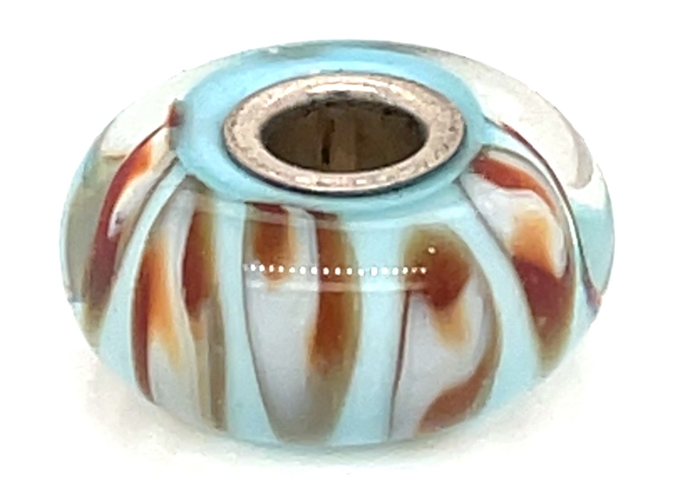Trollbead Aquamarine Pastel Glass Bead