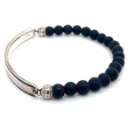 Thomas Sabo Black Obsidian and Black CZ Bracelet