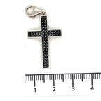 Thomas Sabo Black Cubic Zirconia Silver Cross Pendant