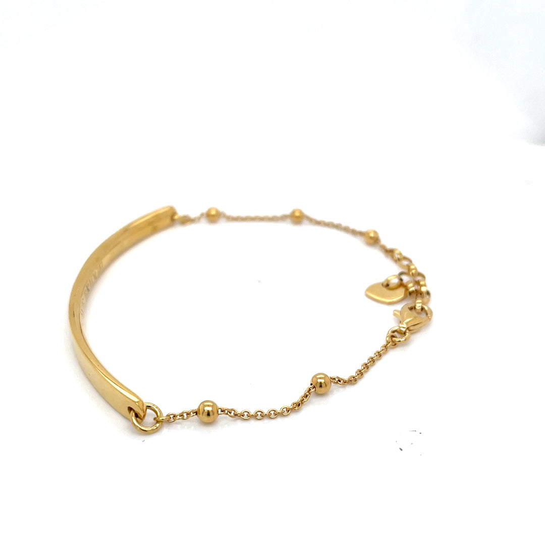 Thomas Sabo Love Bridge Yellow Gold Plated Dots Bracelet