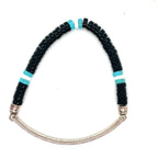Thomas Sabo Silver Love Bridge Black Obsidian Bead Bracelet