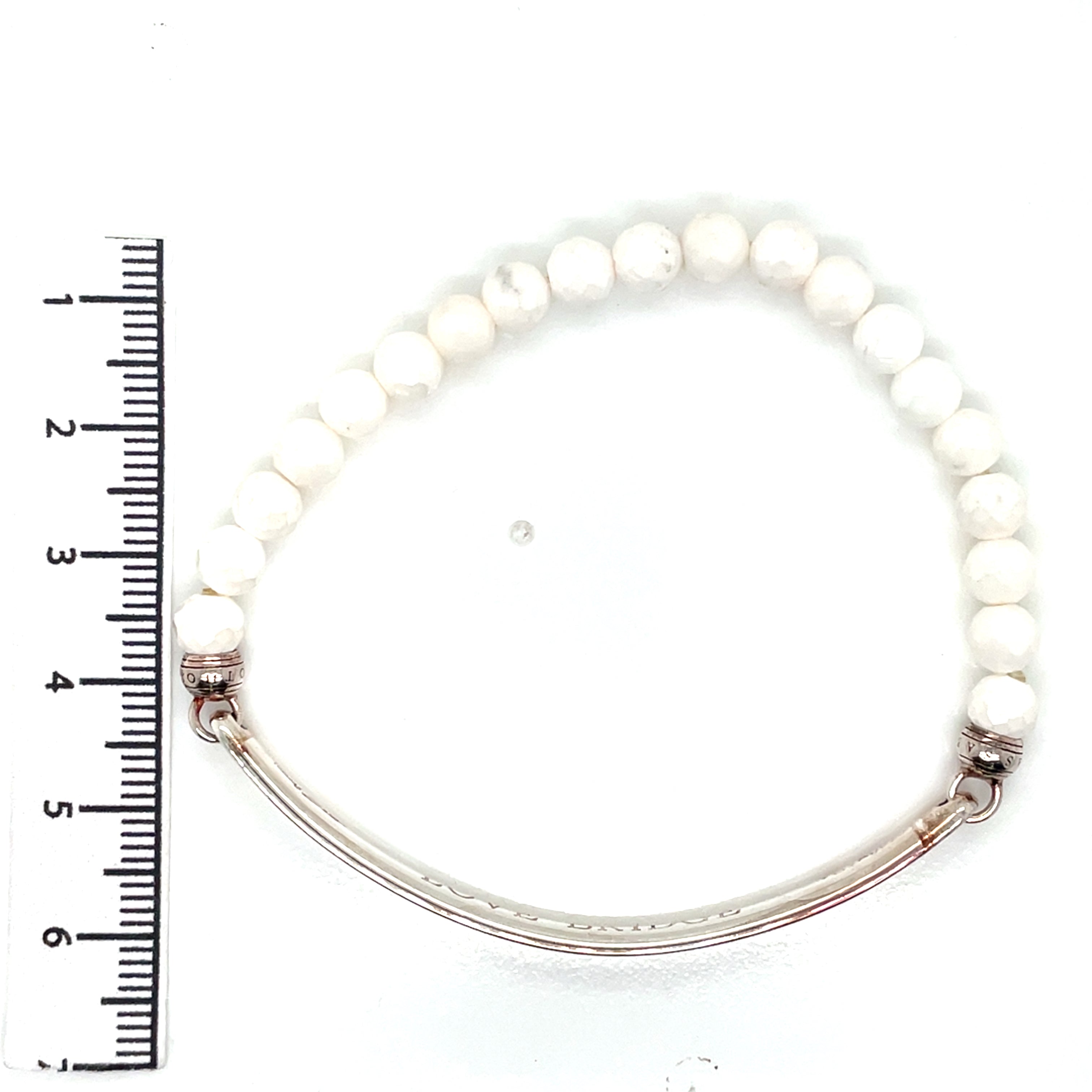 Thomas Sabo Bracelet Love Bridge White Agate Silver Bracelet